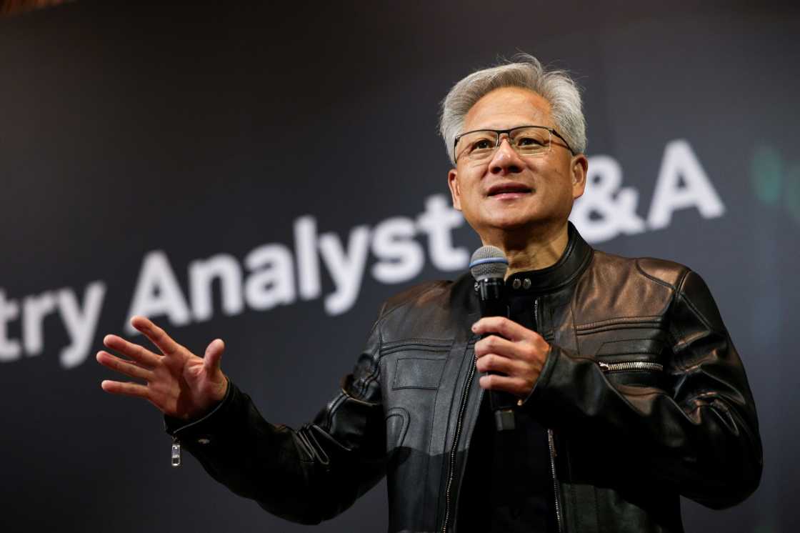 Nvidia chief executive Jensen Huang says new Blackwell technology he describes as a 'thinking machine' is in full production Nvidia chief executive Jensen Huang says new Blackwell technology he describes as a 'thinking machine' is in full production