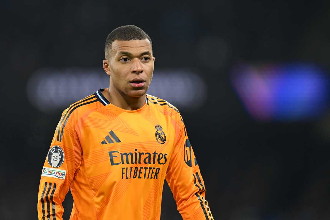 Kylian Mbappe during the UEFA Champions League 2024/25 League Knockout Play-off first leg match Kylian Mbappe during the UEFA Champions League 2024/25 League Knockout Play-off first leg match