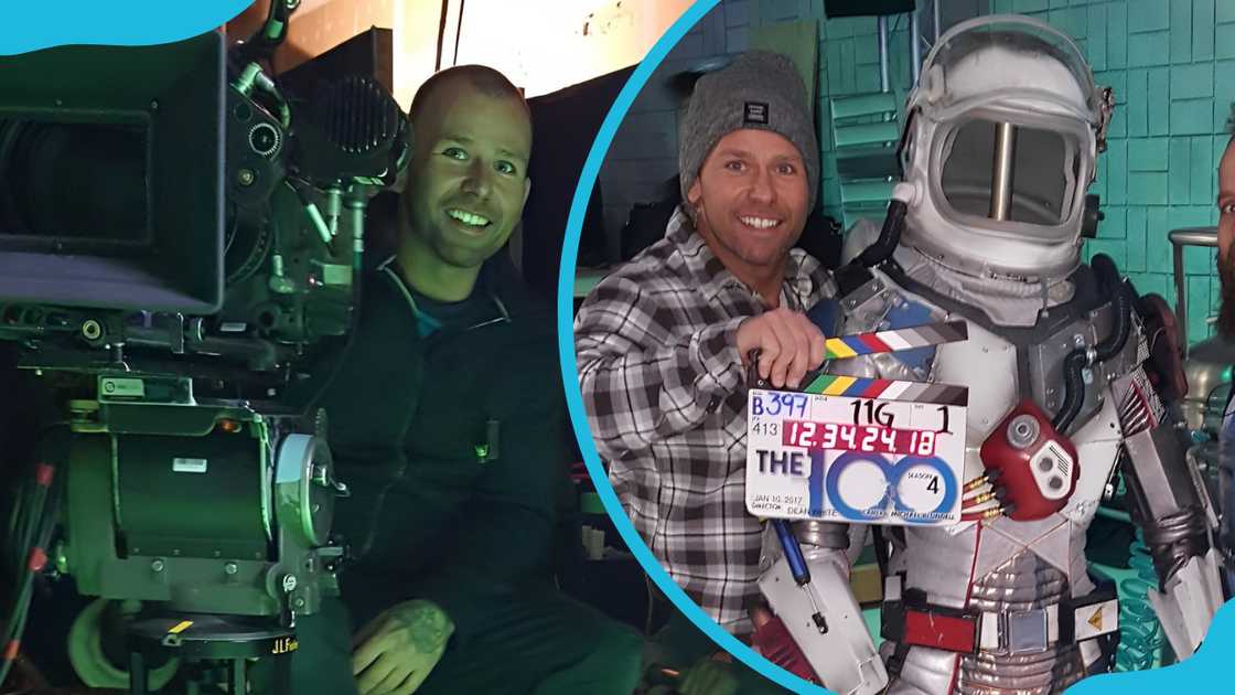 Chad Boyce during the filming of The 100. Chad Boyce during the filming of The 100.