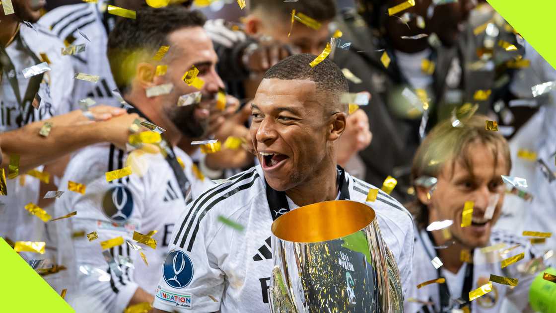 Kylian Mbappe is eyeing more titles with Real Madrid after bagging the UEFA Super Cup title in his debut appearance for the Spanish giants. Kylian Mbappe is eyeing more titles with Real Madrid after bagging the UEFA Super Cup title in his debut appearance for the Spanish giants.