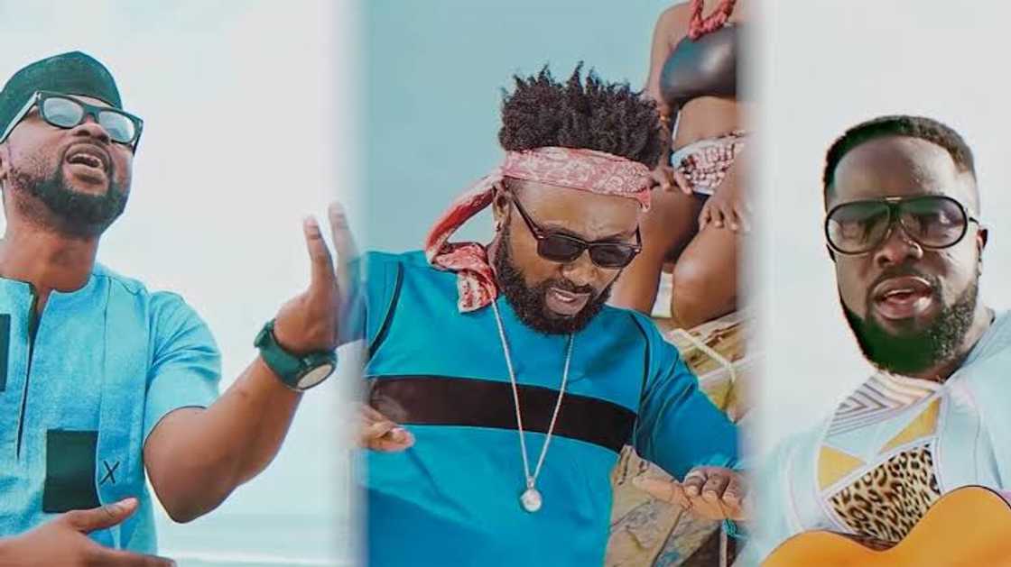 Ghanaian musician Barosky and Nana Romoe, Ofori Amponsah, Kofi Nti, Ghanaian musicians, Ghanaian Celebrities, Ghanaian musicians in UK