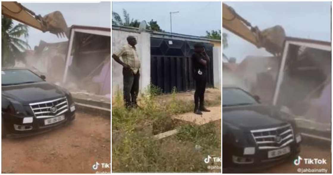 Woman demolishes church building Woman demolishes church building