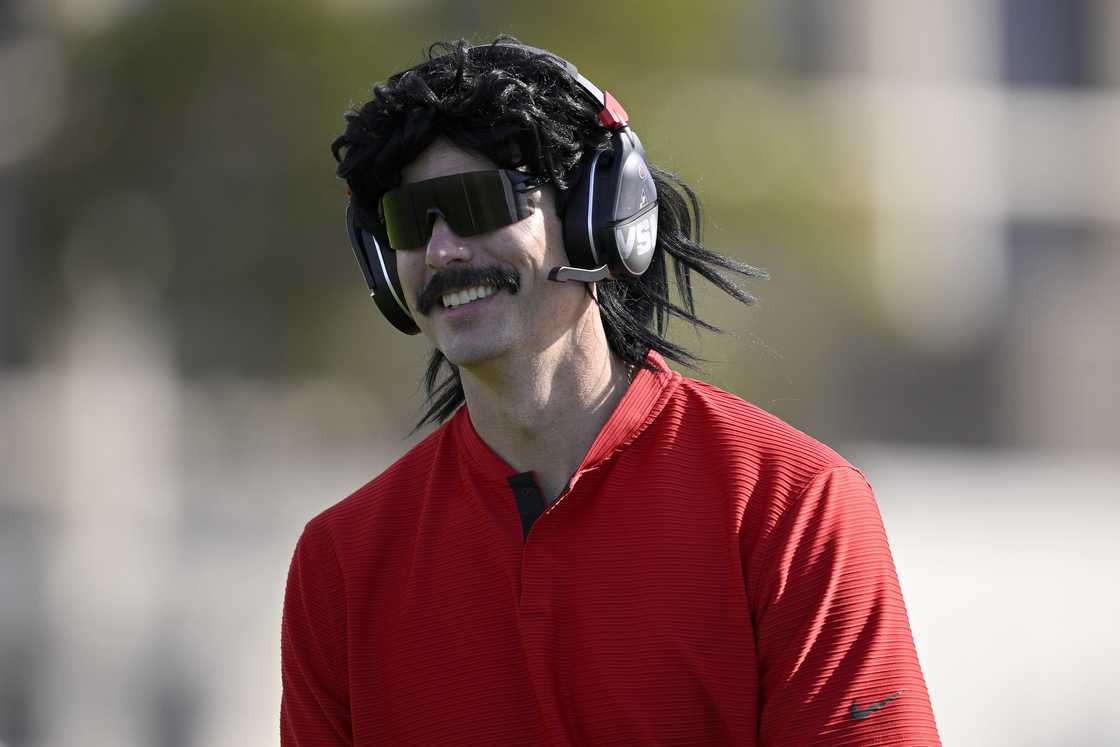 Dr Disrespect attends the final round of the Farmers Insurance Open Dr Disrespect attends the final round of the Farmers Insurance Open