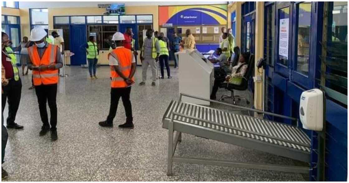 Inside the Sunyani Airport