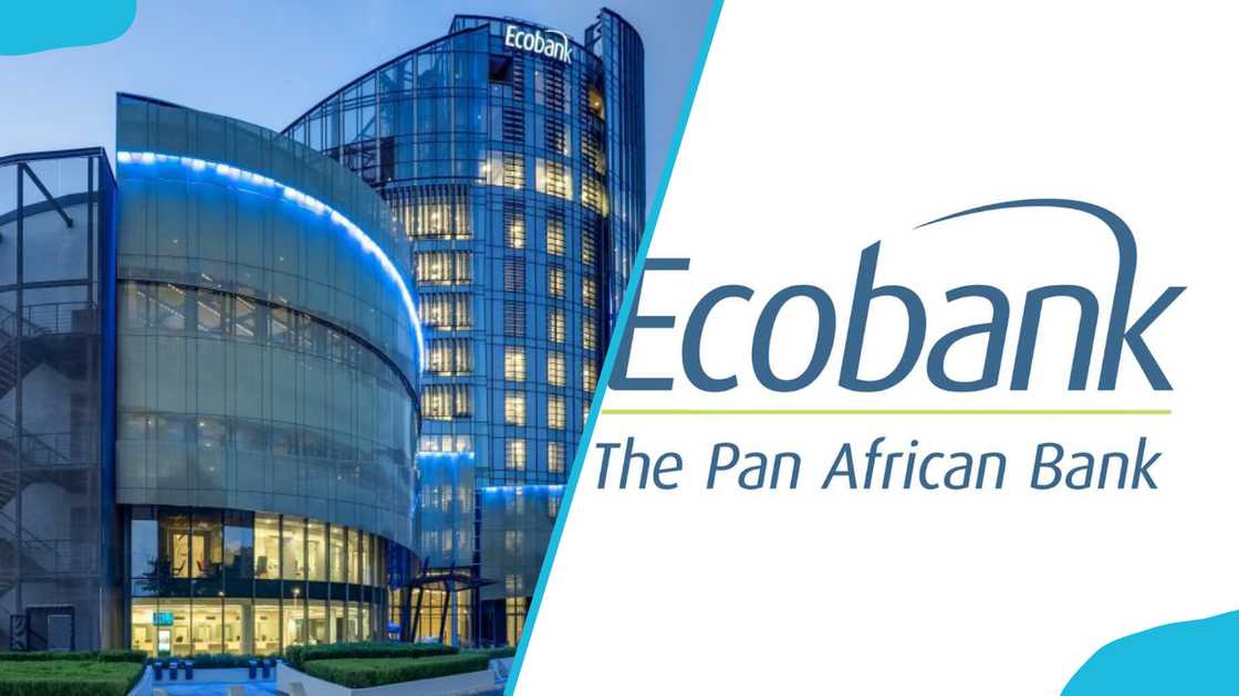 Ecobank headquarters and the Ecobank logo Ecobank headquarters and the Ecobank logo
