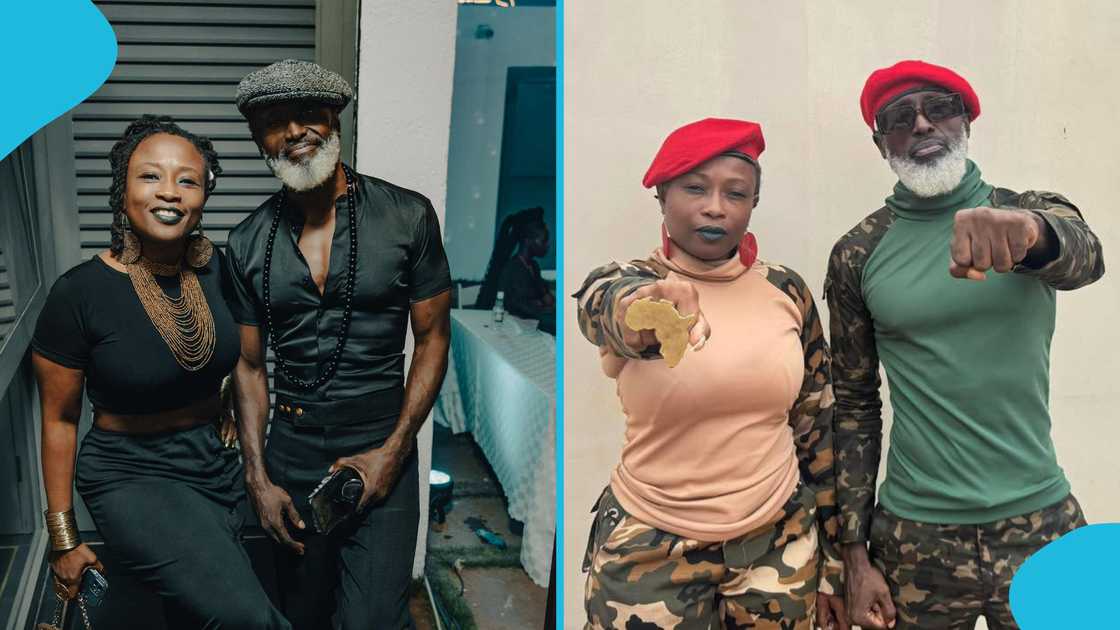 Reggie Rockstone, Zilla Limann, Reggie's wife, birthday gift, new phone, iPhone 17 Pro Max, Hiplife legend. Reggie Rockstone, Zilla Limann, Reggie's wife, birthday gift, new phone, iPhone 17 Pro Max, Hiplife legend.