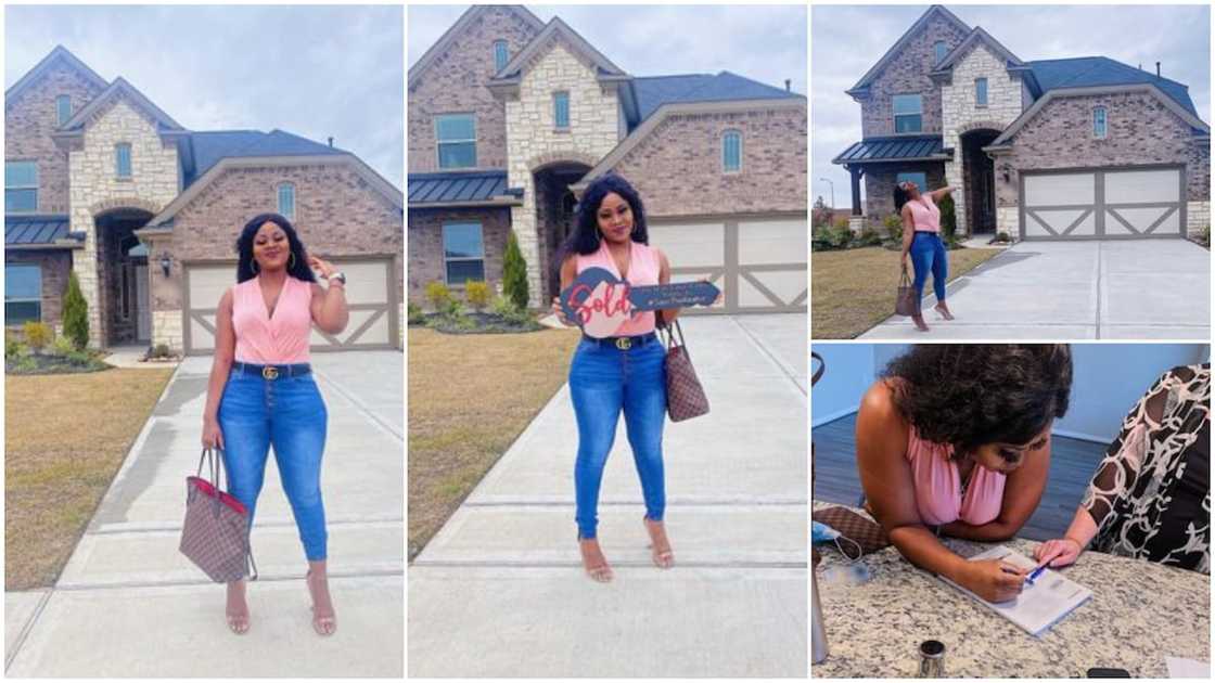 Young Nigerian lady 'buys' home in America as nurse, some disagree Young Nigerian lady 'buys' home in America as nurse, some disagree
