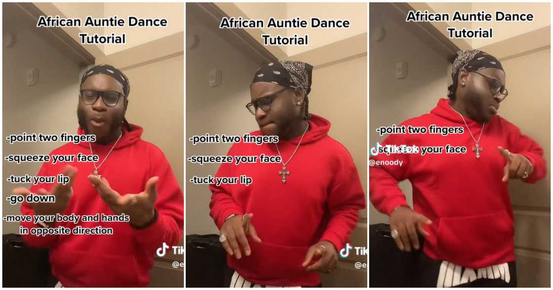 TikToker makes an African auntie dance tutorial TikToker makes an African auntie dance tutorial