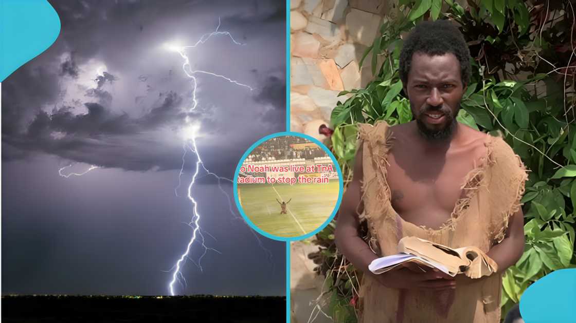 Ebo Noah, Medeama wins match, football, Hearts of Lions, TnA stadium, Ebo Noah's ark, people, education, rain, prophet, prayer