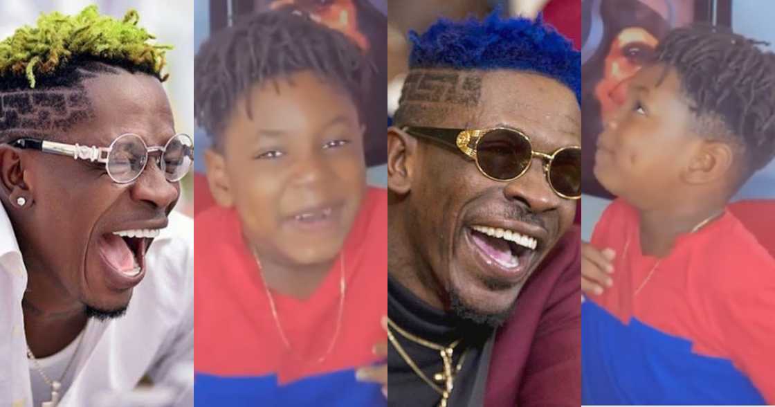 Shatta Wale's son Majesty laughing just like daddy in video Shatta Wale's son Majesty laughing just like daddy in video