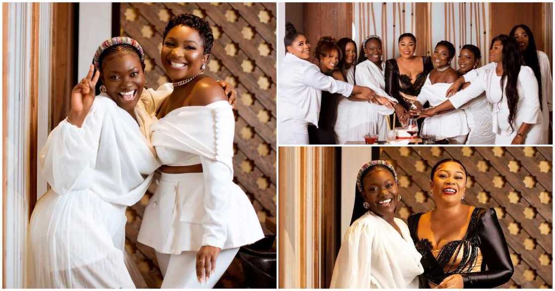 Serwaa Amihere, Ama Royal GMB, And Others Look Stylish In Skintight Dresses At Abena GMB's Birthday Dinner