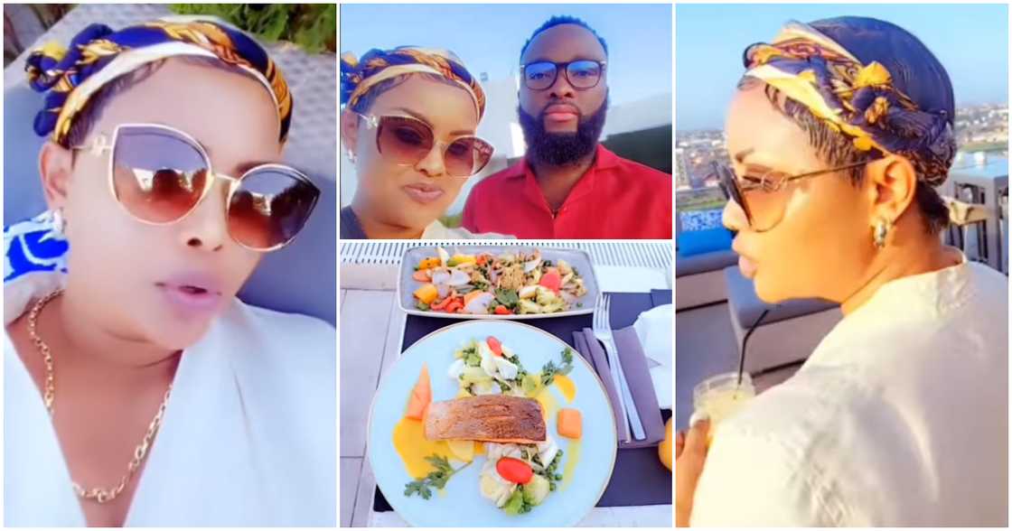 Nana Ama McBrown and her husband Maxwell Mawu Mensah out on Father's Day. Nana Ama McBrown and her husband Maxwell Mawu Mensah out on Father's Day.