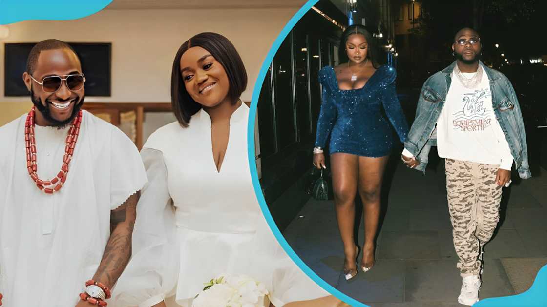 Davido and Chioma in loved-up poses