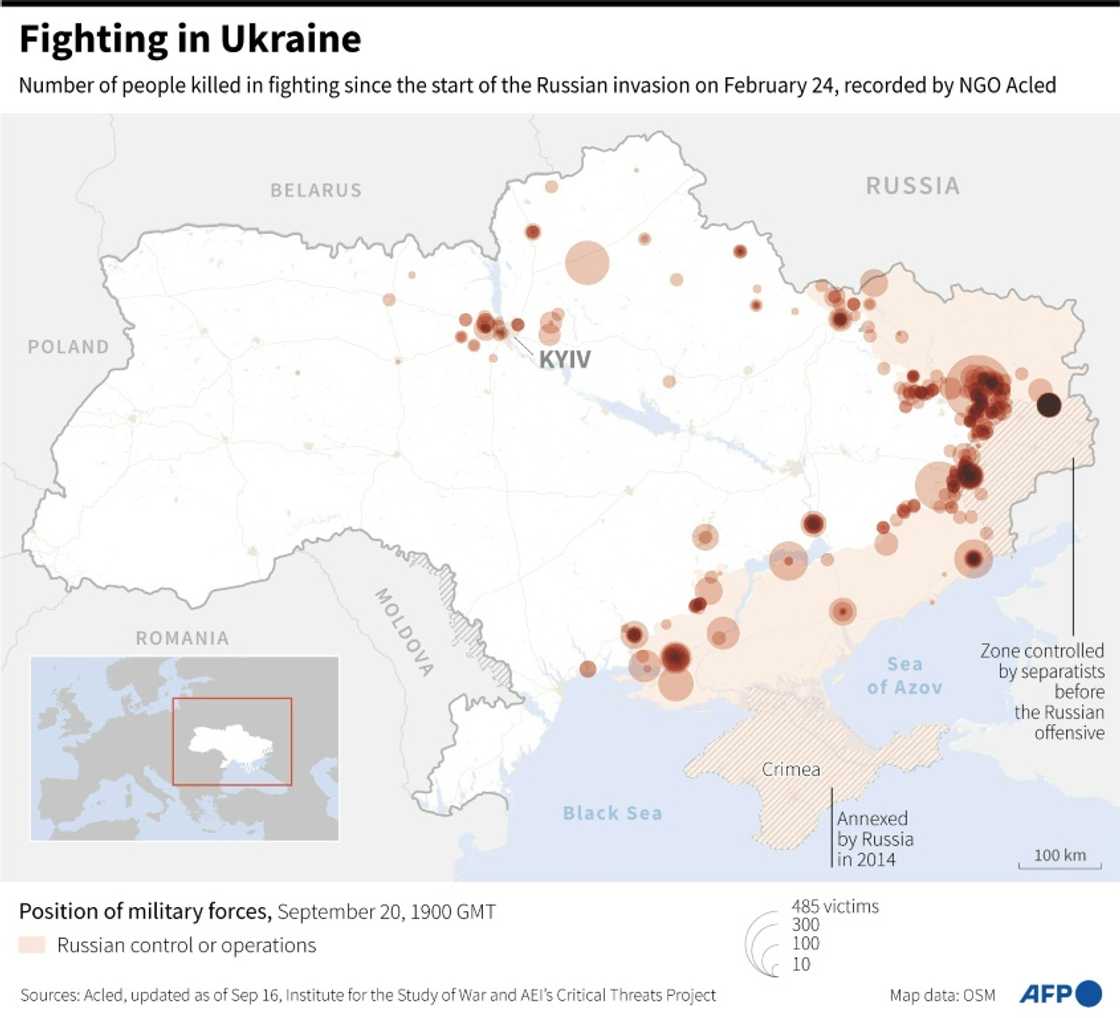 Fighting in Ukraine