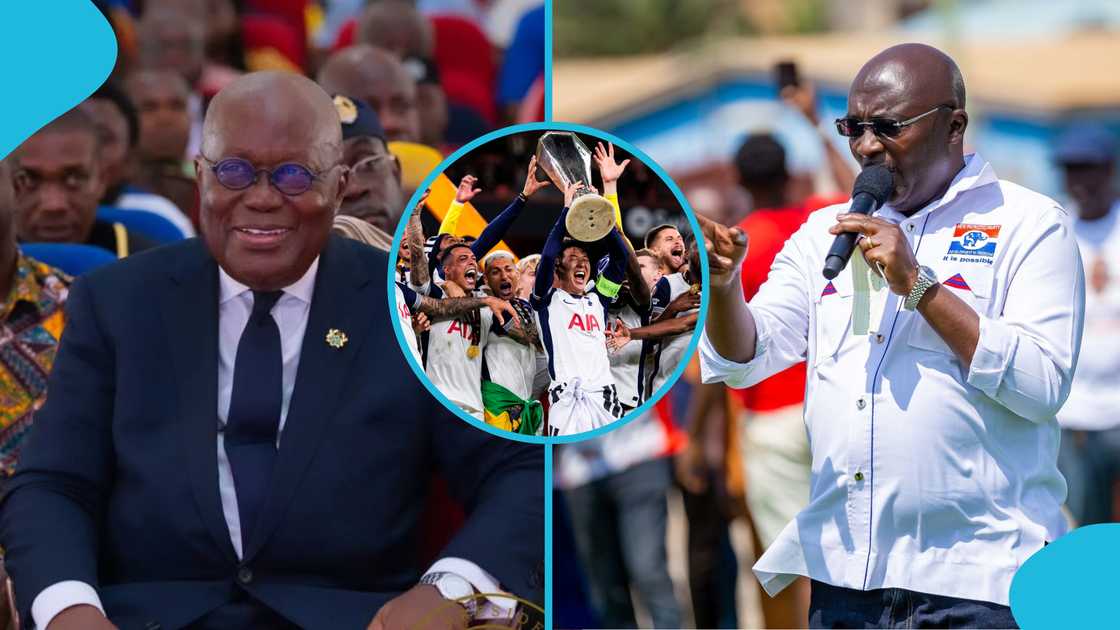 Nana Addo Dankwah Akufo-Addo, Dr Mahamudu Bawumia, Ghanaians, Tottenham Hotspur, Manchester United, Europa League