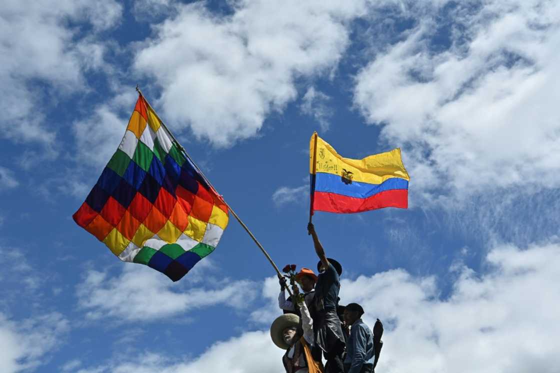 An estimated 14,000 Ecuadorans -- most of them in Quito -- have taken part in a nationwide show of discontent against deepening hardship in an economy dealt a serious blow by the coronavirus pandemic An estimated 14,000 Ecuadorans -- most of them in Quito -- have taken part in a nationwide show of discontent against deepening hardship in an economy dealt a serious blow by the coronavirus pandemic