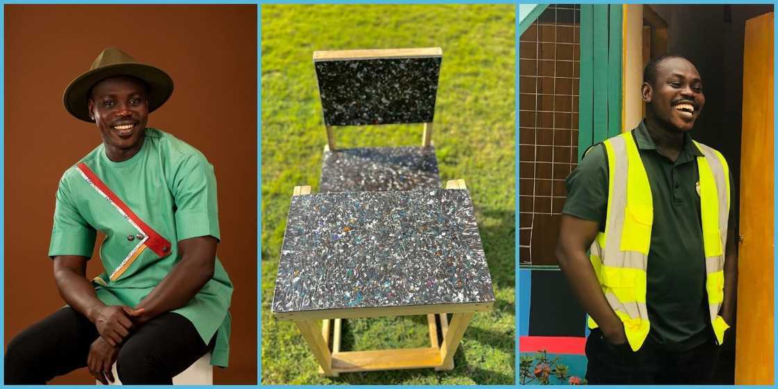 Makafui Awuku, McKingtorch Africa, Plastic waste, Plastic waste in Accra, School desks, Filth, Waste management, Rural Ghana. Makafui Awuku, McKingtorch Africa, Plastic waste, Plastic waste in Accra, School desks, Filth, Waste management, Rural Ghana.