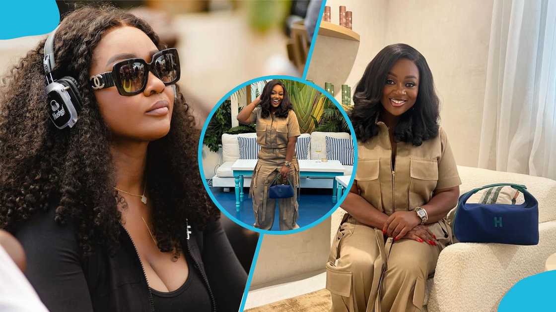 Jackie Appiah, Ghanaian actress, khaki outfit, fashion, fashionable Ghanaian celebrities, Jackie Appiah movies