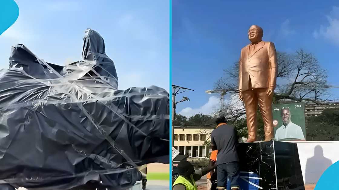 Effia Nkwanta Regional Hospital, Akufo-Addo statue, monument