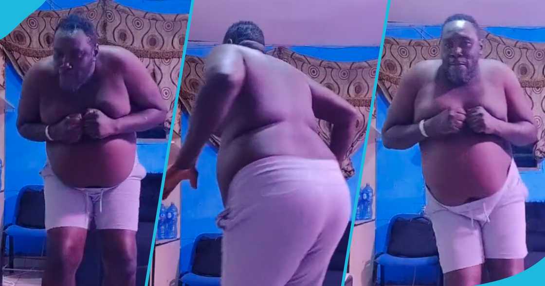 Plus-size man dancing Plus-size man dancing