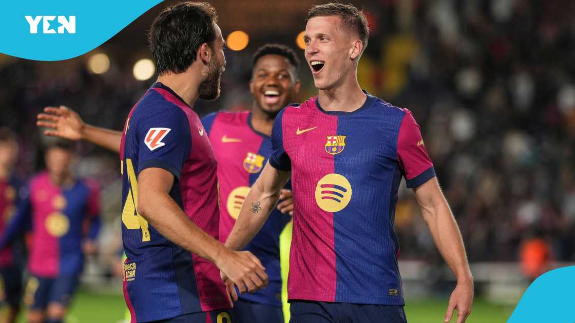 Dani Olmo, La Liga, Mallorca, Barcelona, Estadi Olimpic Lluis Companys Dani Olmo, La Liga, Mallorca, Barcelona, Estadi Olimpic Lluis Companys