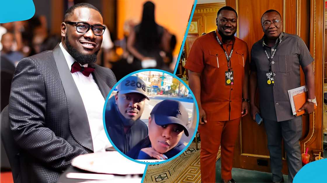 Michael Ofori, Ernest Ofori Sarpong, Michael Ofori's wife, Michael Ofori and his wife, Ernest Ofori Sarpong's godson, Michael Ofori and Ernest Ofori Sarpong