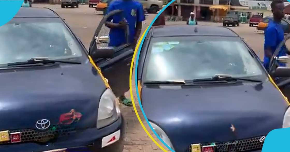 Mr. Aaron Otoo, district officers, taxi driver, taxi man tyres, taxi driver tyre, taxi car keys, traffic violation Mr. Aaron Otoo, district officers, taxi driver, taxi man tyres, taxi driver tyre, taxi car keys, traffic violation