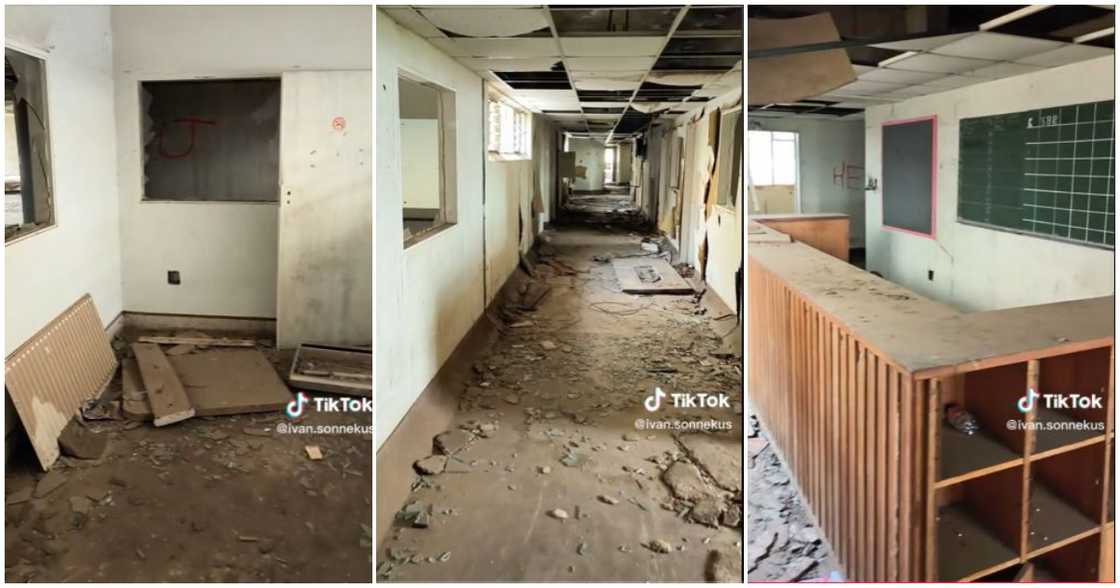 A TikToker shares a video of an abandoned hospital in South Africa A TikToker shares a video of an abandoned hospital in South Africa