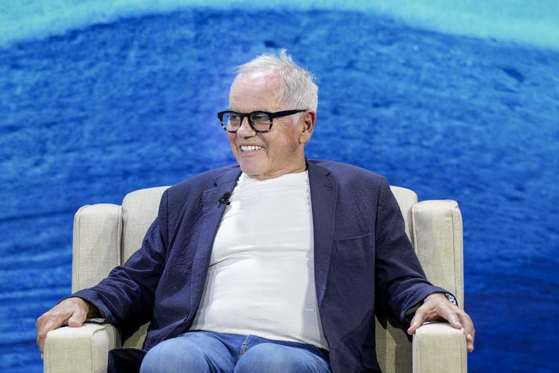 Wolfgang Puck speaks onstage during GE The Lean Mindset: The Pursuit Of Progress Event Wolfgang Puck speaks onstage during GE The Lean Mindset: The Pursuit Of Progress Event