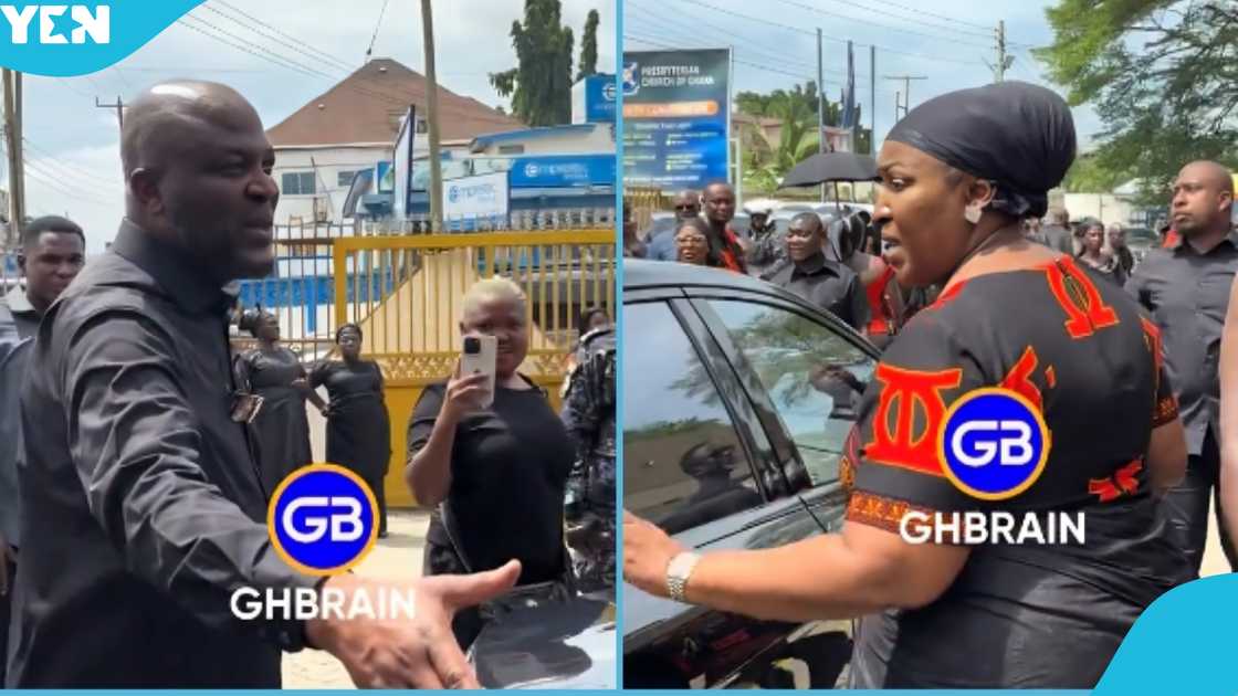 Ibrahim Mahama, Ibrahim Mahama Blasts Man, Ibrahim Mahama's Sister, Burial Service, Ghana, Social Media Ibrahim Mahama, Ibrahim Mahama Blasts Man, Ibrahim Mahama's Sister, Burial Service, Ghana, Social Media