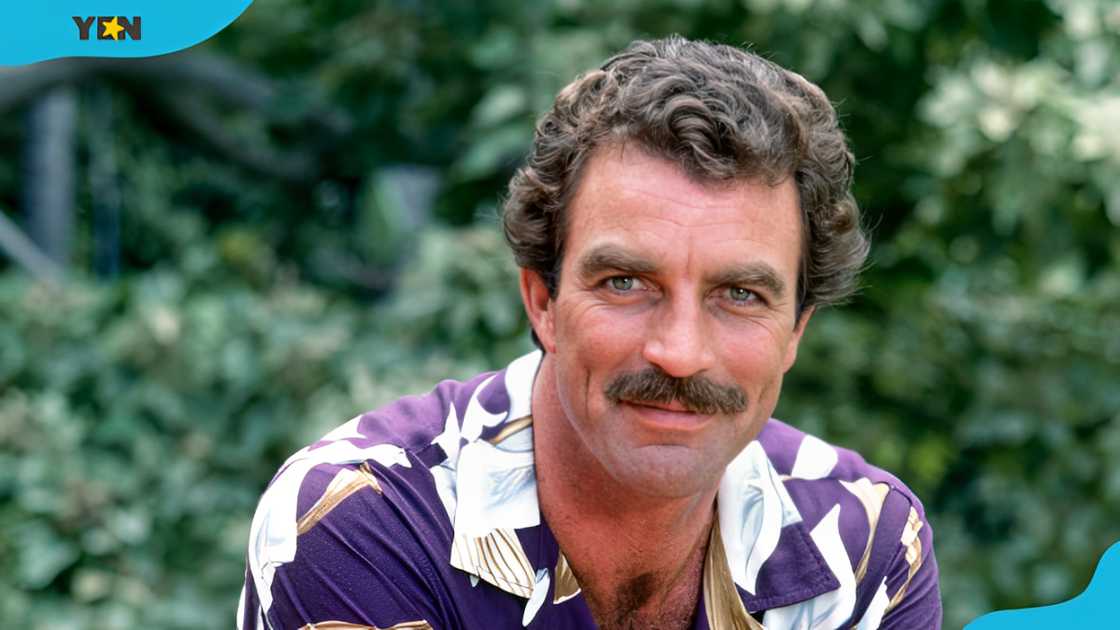 Tom Selleck in a floral shirt Tom Selleck in a floral shirt