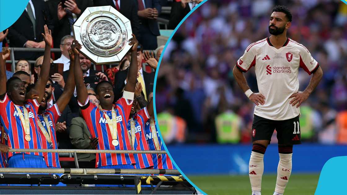 Crystal Palace, Liverpool, 2025 Community Shield, Premier League, Mohamed Salah Crystal Palace, Liverpool, 2025 Community Shield, Premier League, Mohamed Salah