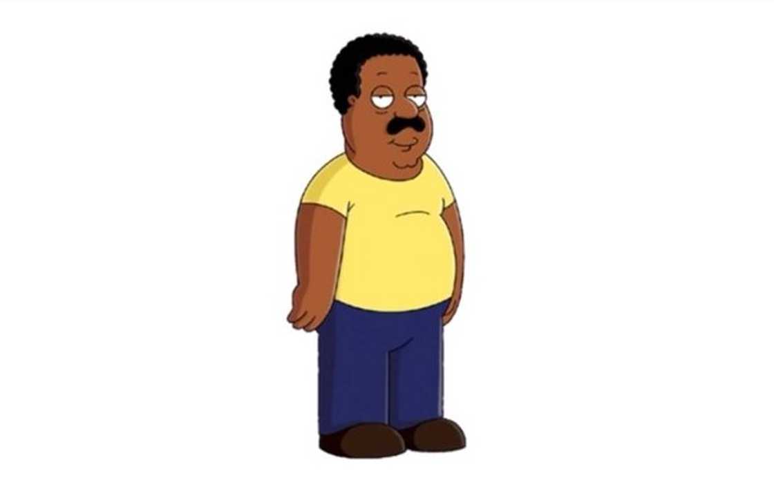 Cleveland Brown is standing against a white background Cleveland Brown is standing against a white background