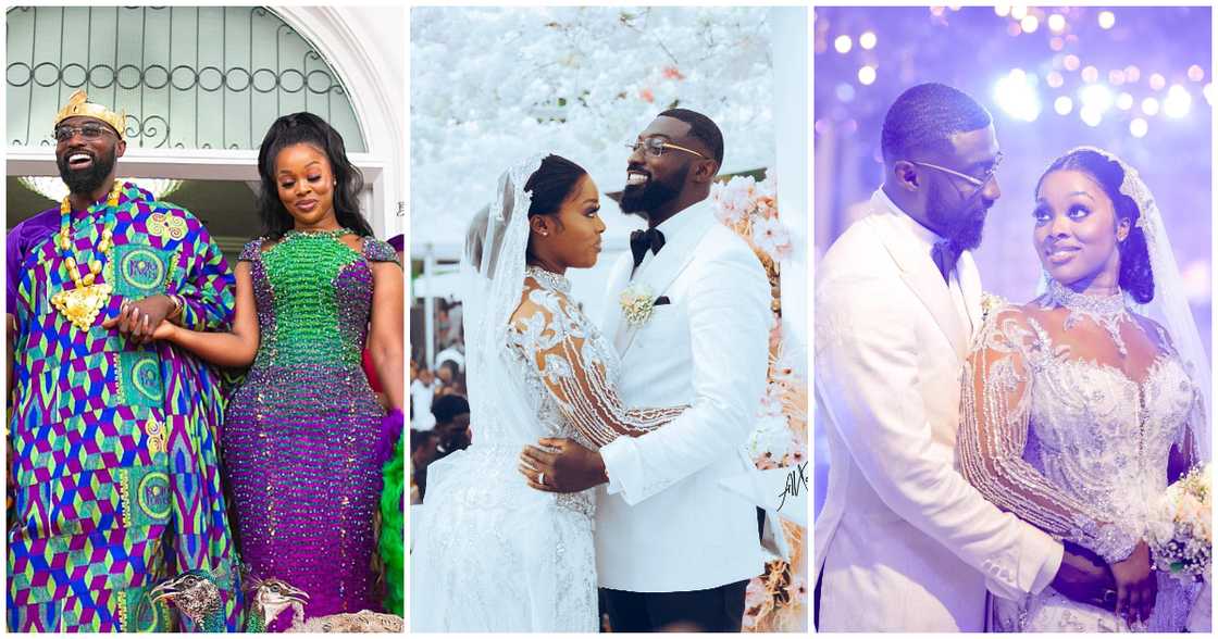 Video of Kojo Jones and Wife Raychel’s Wedding Thanksgiving Drops Online; Fans Fall In Love