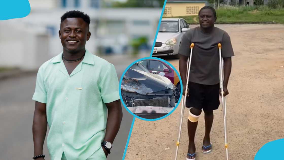 Sika Official accident, Sika Official news, Accra-Kumasi road accident, Ghanaian blogger news, Nkawkaw accident, Ghana social media personality, St. Joseph Hospital treatment