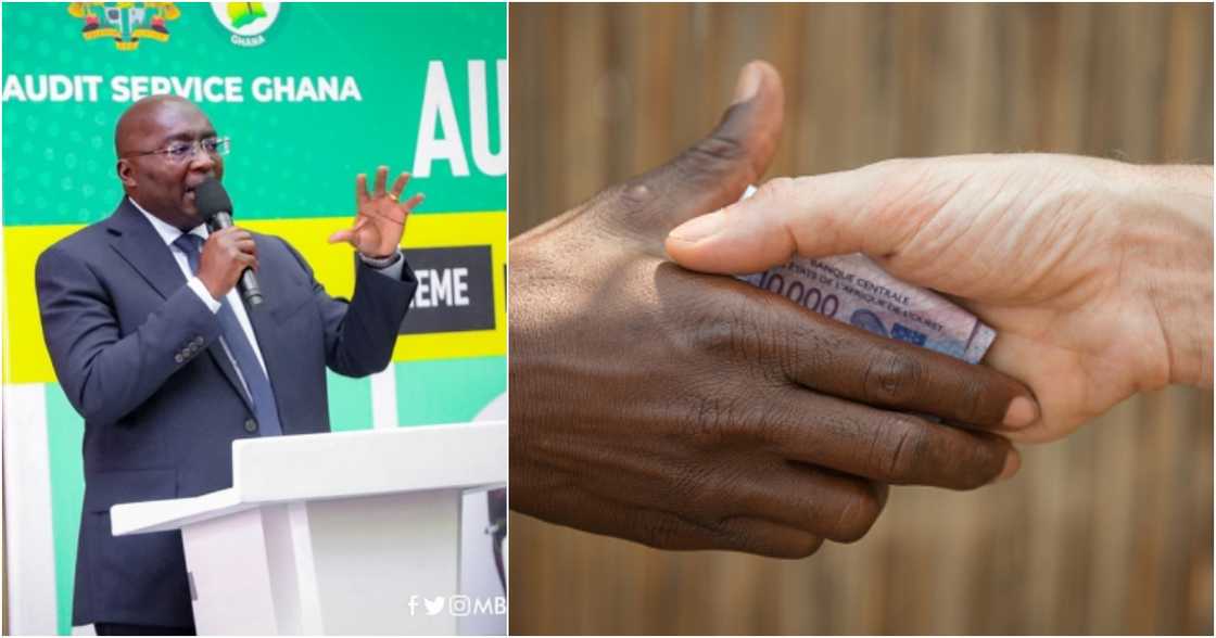 Bawumia speaking about corruption. Bawumia speaking about corruption.