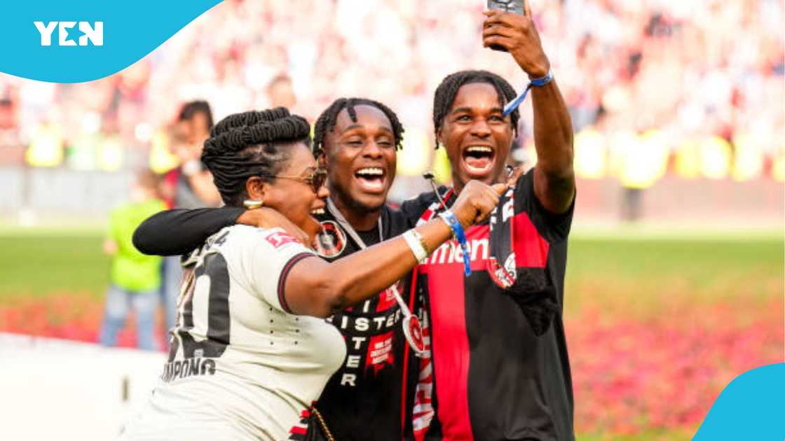 Jeremie Frimpong, Tamira Blankson, Leverkusen, Liverpool, Trent Alexander-Arnold. Jeremie Frimpong, Tamira Blankson, Leverkusen, Liverpool, Trent Alexander-Arnold.