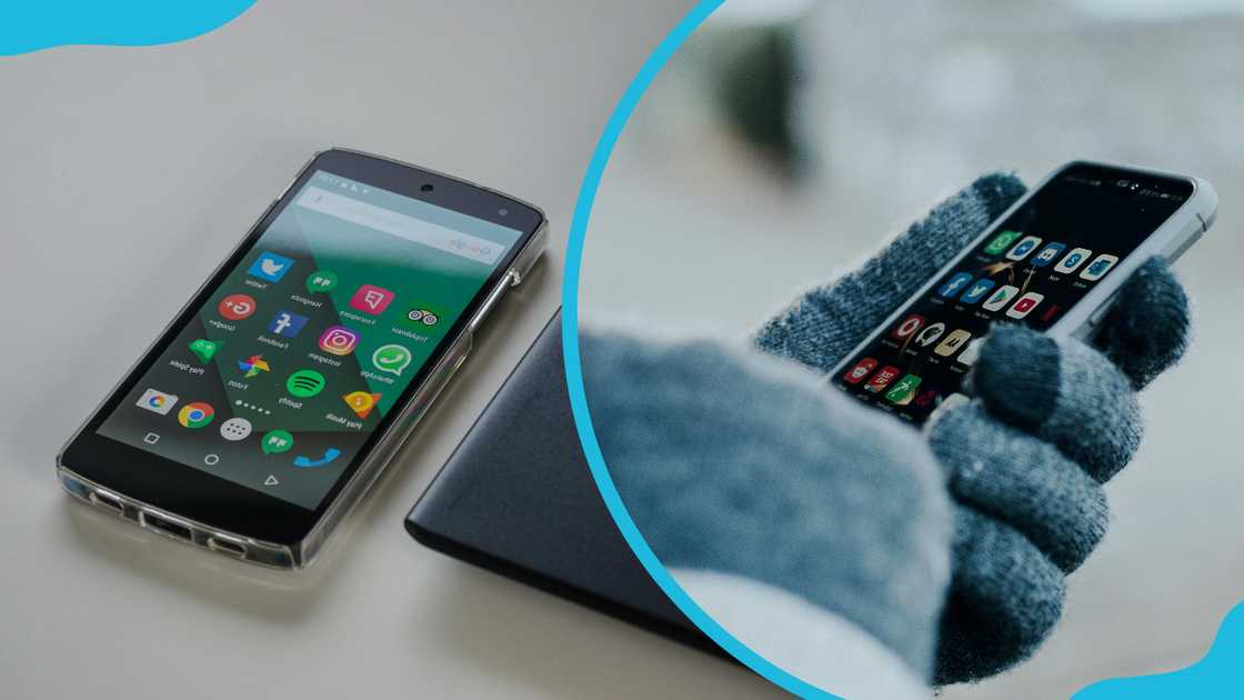 A phone screen showing apps A phone screen showing apps