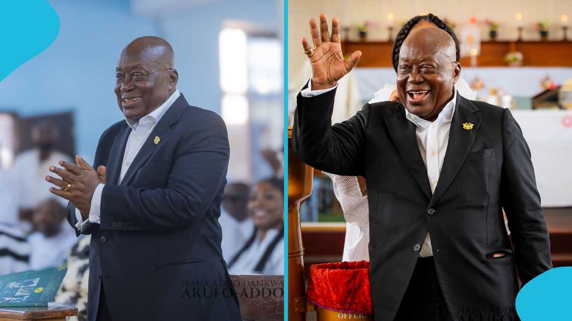 Nana Addo Dankwa Akufo-Addo, Former President, Mike Twum Barima, Birthday party, Left hand Nana Addo Dankwa Akufo-Addo, Former President, Mike Twum Barima, Birthday party, Left hand