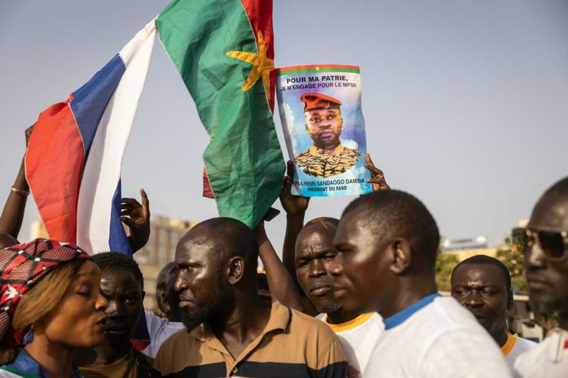 Support: The military takeover in January was greeted enthusiastically by many Burkinabe Support: The military takeover in January was greeted enthusiastically by many Burkinabe