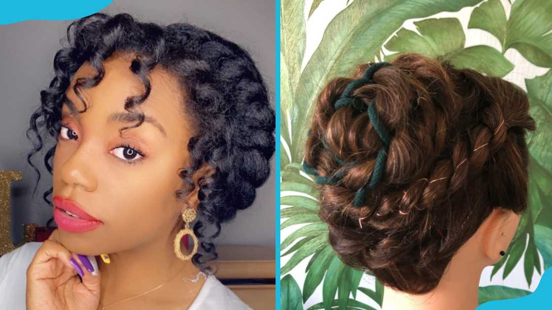 Halo cornrow twist crown