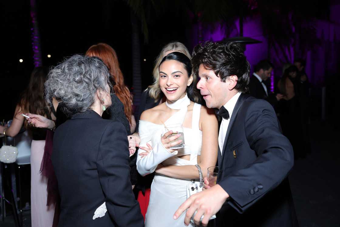 Camila Mendes and Rudy Mancuso at the Vanity Fair Oscar Party Camila Mendes and Rudy Mancuso at the Vanity Fair Oscar Party