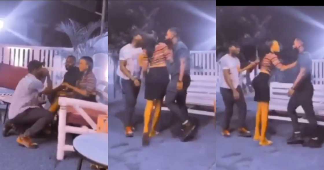 Male participant of Date Rush spotted fighting guy in public over Cilla; video drops Male participant of Date Rush spotted fighting guy in public over Cilla; video drops