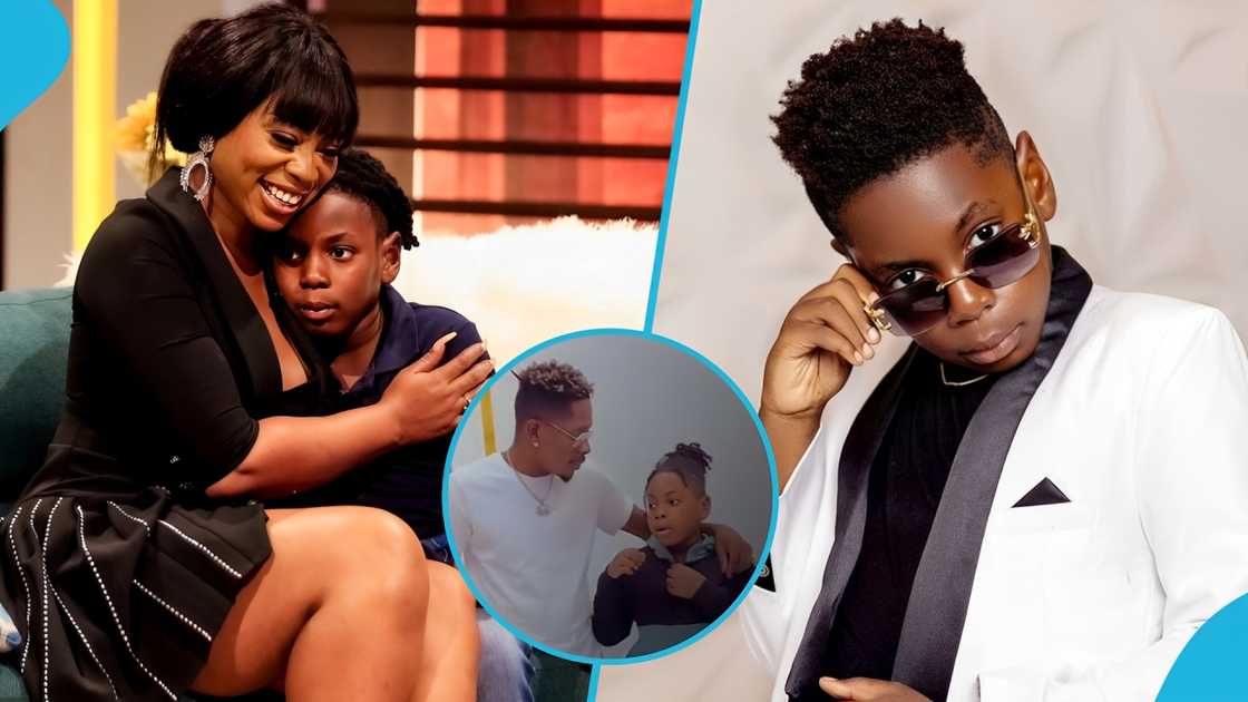 Michy GH, Shatta Wale, Michy GH and Majesty, Majesty, Shatta Wale's son, Majesty in school Michy GH, Shatta Wale, Michy GH and Majesty, Majesty, Shatta Wale's son, Majesty in school