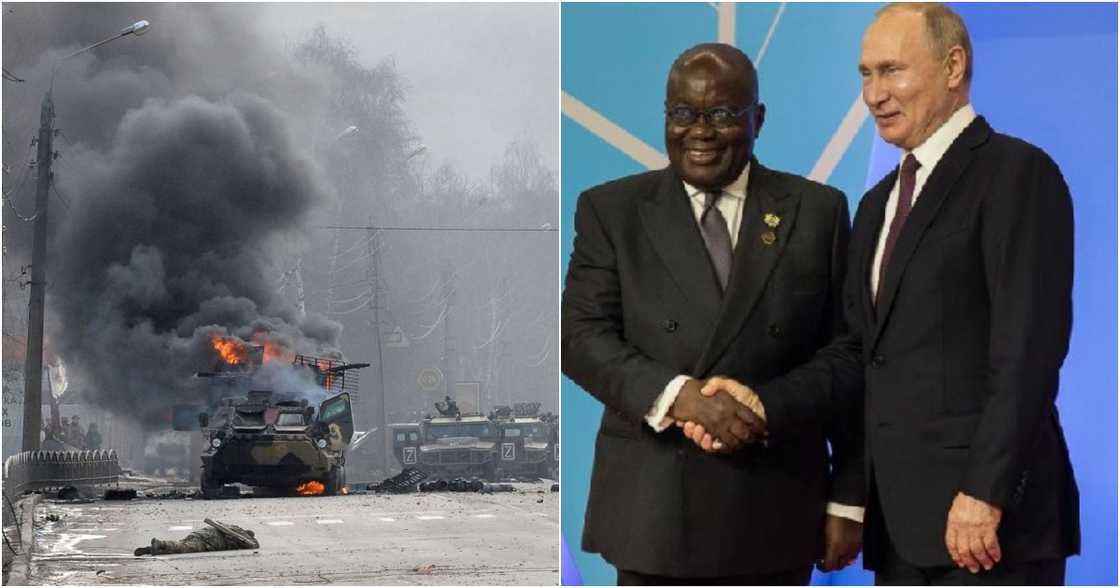 Putin and Akufo-Addo Putin and Akufo-Addo