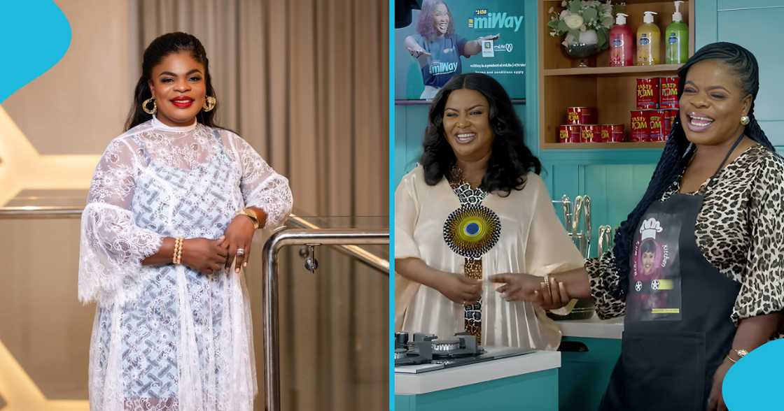 Oheneni Adazoa, McBrown's kitchen, Nana Ama McBrown, McBrown cooking show, Nana Ama McBrown kitchen, Oheneni Adazoa's daughter, Oheneni Adazoa childbirth Oheneni Adazoa, McBrown's kitchen, Nana Ama McBrown, McBrown cooking show, Nana Ama McBrown kitchen, Oheneni Adazoa's daughter, Oheneni Adazoa childbirth