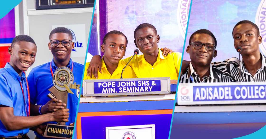 Photo of students representing their school during the NSMQ