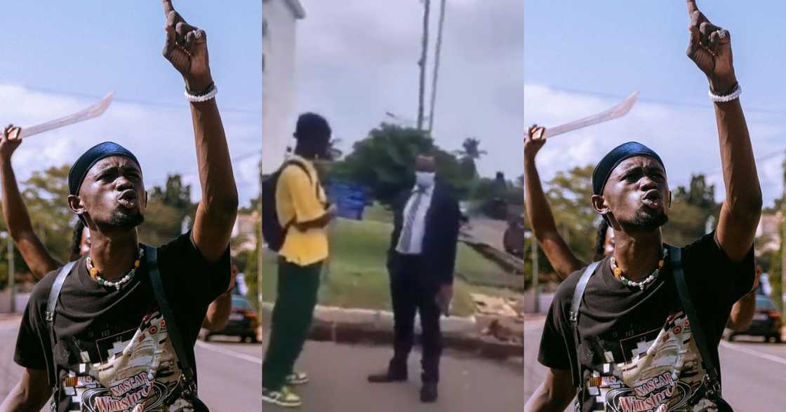 Superstar from where? - UPSA lecturer 'dresses' Black Sherif on campus; video drops Superstar from where? - UPSA lecturer 'dresses' Black Sherif on campus; video drops