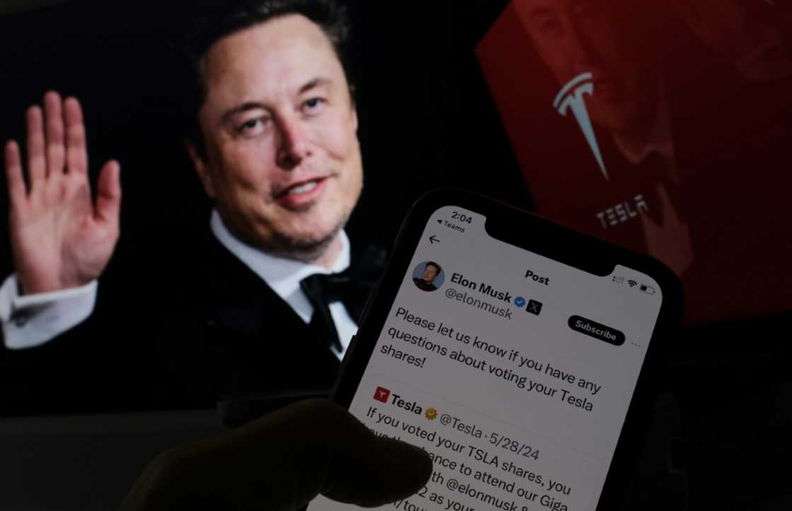 Tech billionaire Elon Musk is encouraging shareholders in electric automaker Tesla to vote in favor of a plan that includes a massive pay package for the company's founder and chief executive Tech billionaire Elon Musk is encouraging shareholders in electric automaker Tesla to vote in favor of a plan that includes a massive pay package for the company's founder and chief executive