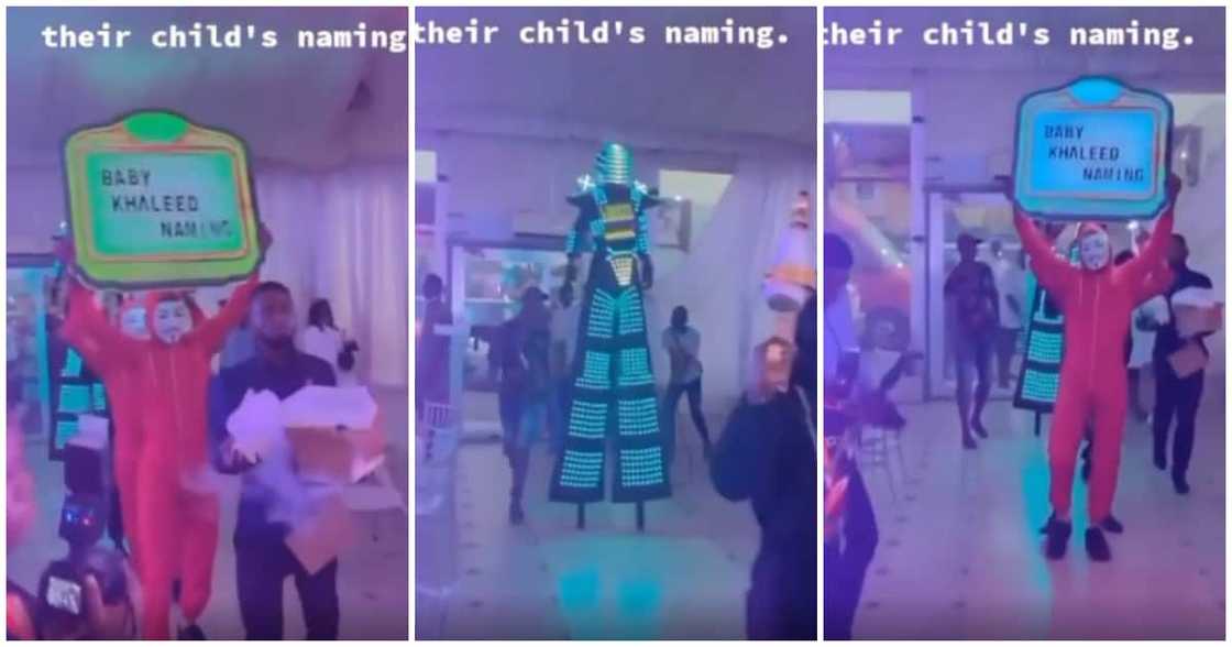 Nigerians react as parents do club 'Dorime' for their child on naming ceremony Nigerians react as parents do club 'Dorime' for their child on naming ceremony